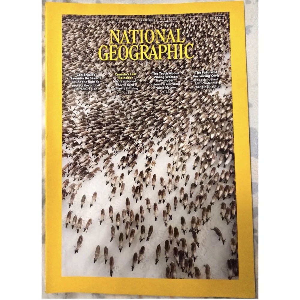 National Geographic March 2025 Brazil's Savanna Viking Women Burrowing Owl